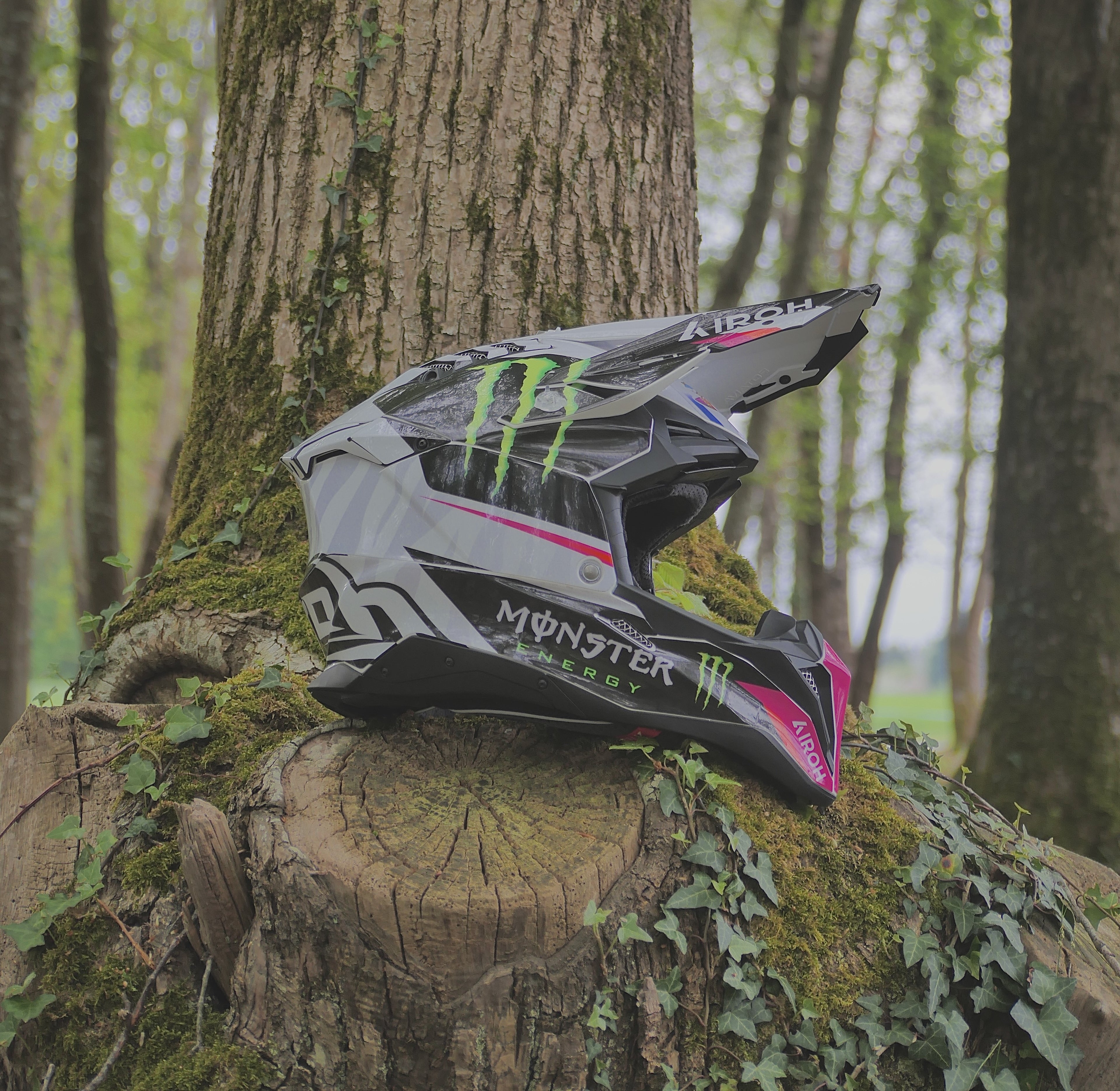 Détail du kit déco casque motocross RBT Visuals