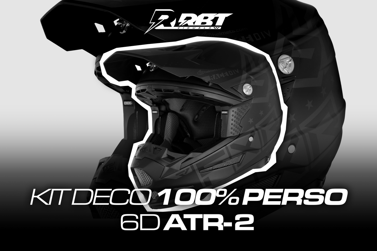 Kit déco casque 6D ATR-2 100% perso RBT Visuals