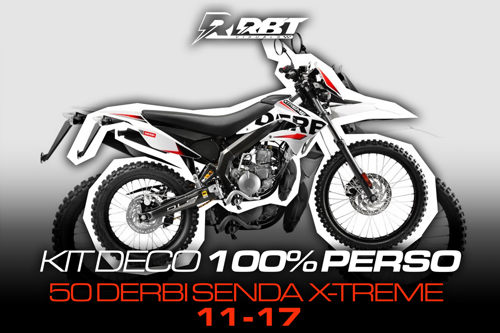 Exemple de rendu kit déco 50cc Derbi Senda X-Treme 11-17 RBT Visuals