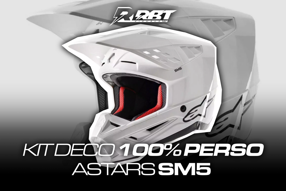Kit déco casque Alpinestars SM5 100% perso RBT Visuals
