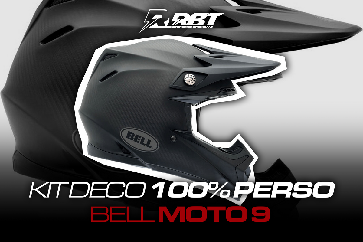 Kit déco casque Bell Moto 9 et Moto 9 Flex 100% perso RBT Visuals