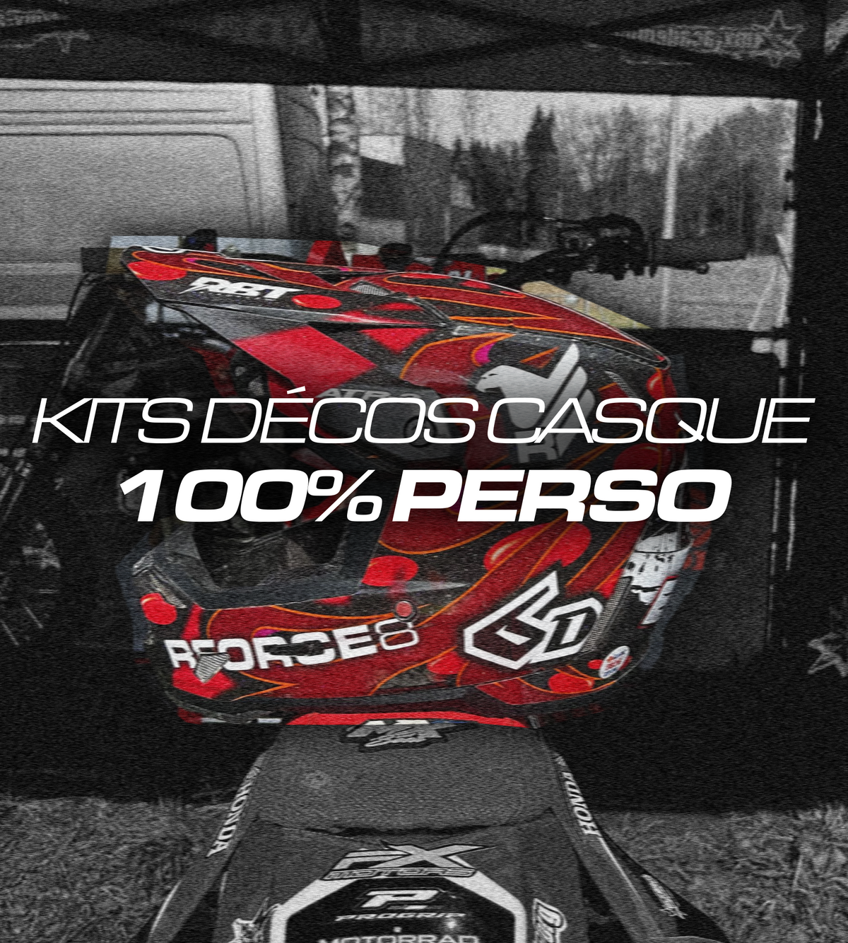 Kit déco casque 100% perso toutes marques RBT Visuals