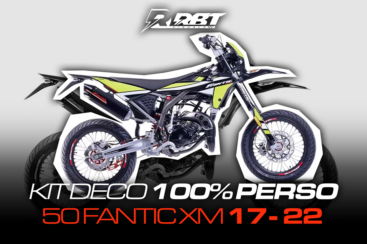 Kit déco 50cc Fantic XM 17-22 100% perso RBT Visuals