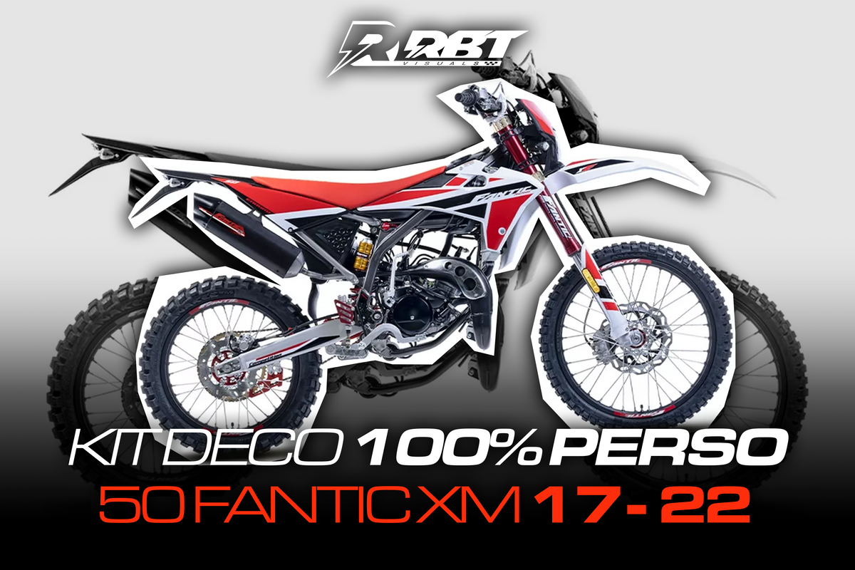 Exemple de rendu kit déco 50cc Fantic XM 17-22 RBT Visuals