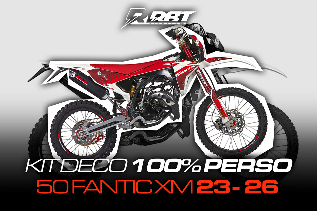Exemple de rendu kit déco 50cc Fantic XM 23-26 RBT Visuals