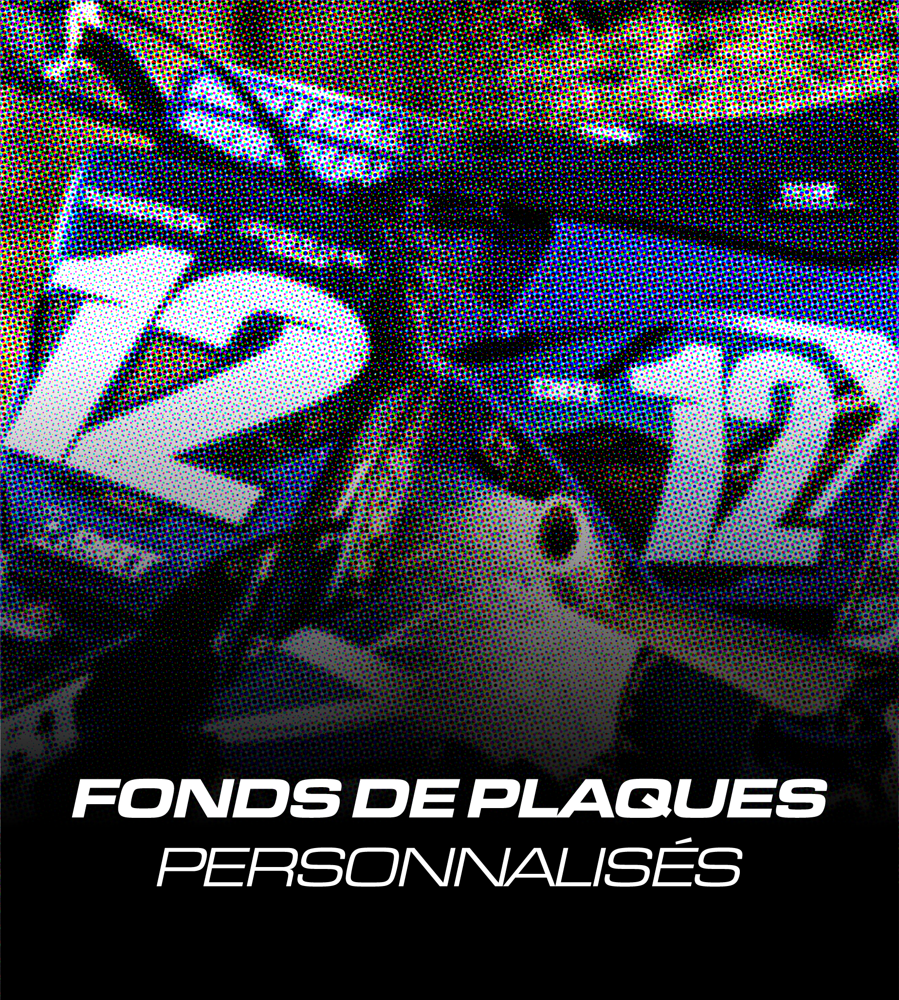 Fond de plaque moto personnalisé RBT Visuals