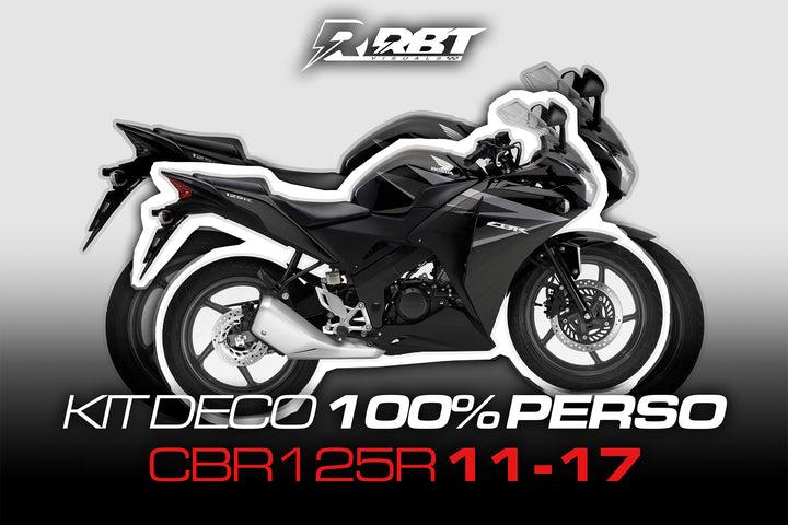 Kit déco 100 % perso Honda CBR125R 2011-2017 – RBT Visuals