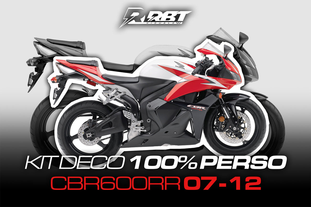 Kit déco 100 % perso Honda CBR600RR 2007-2012 – RBT Visuals