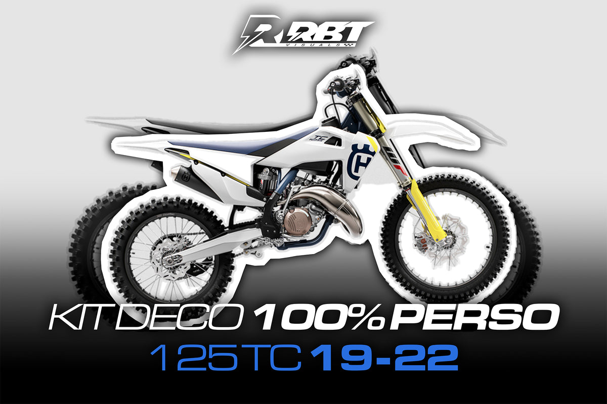 Kit déco motocross 100 % perso Husqvarna 125 TC 2019-2022 – RBT Visuals