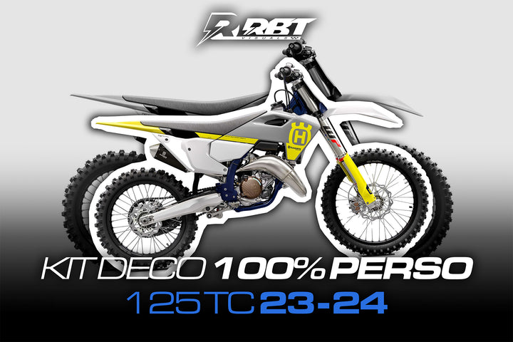 Kit déco motocross 100 % perso Husqvarna 125 TC 2023-2024 – RBT Visuals
