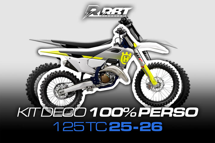 Kit déco motocross 100 % perso Husqvarna 125 TC 2025-2026 – RBT Visuals