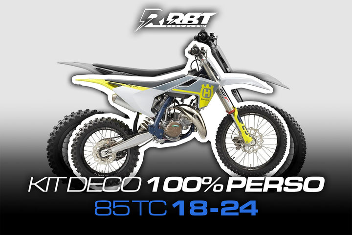 Kit déco motocross 100 % perso Husqvarna 85 TC 2018-2024 – RBT Visuals