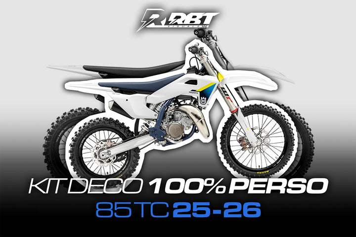 Kit déco motocross 100 % perso Husqvarna 85 TC 2025-2026 – RBT Visuals