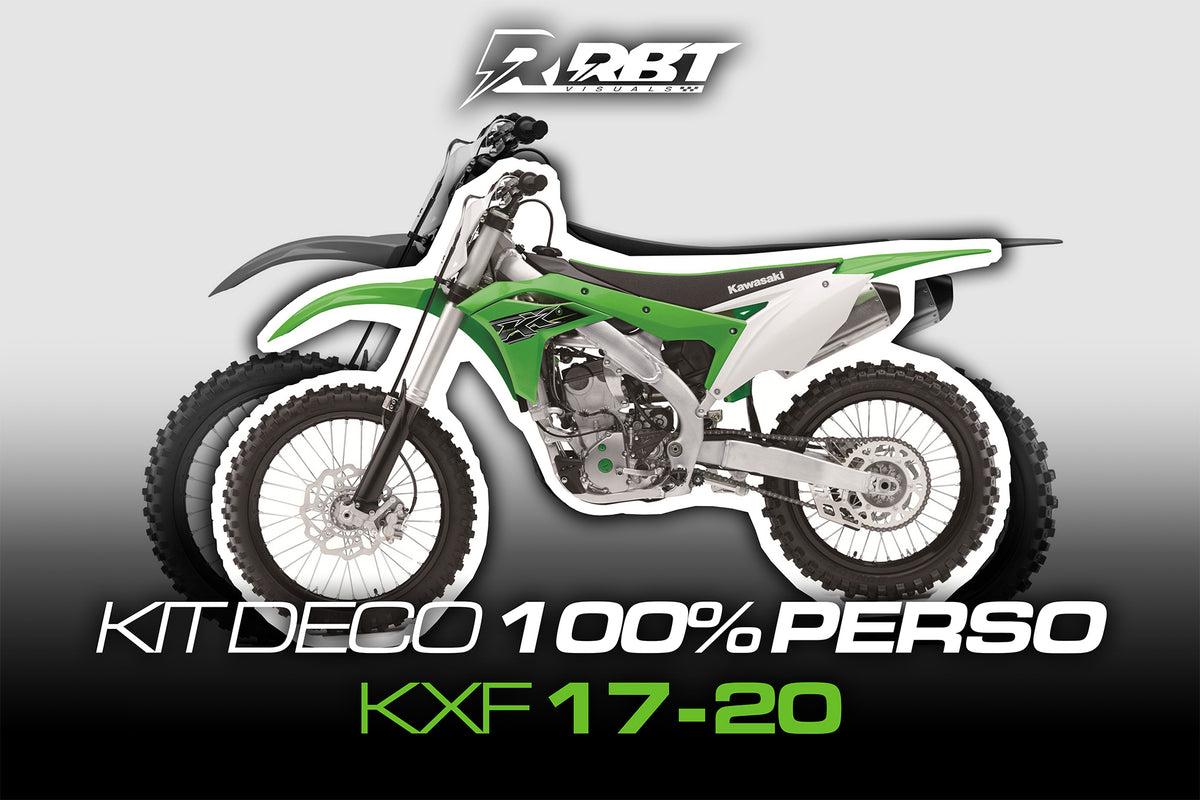 Kit déco motocross 100 % perso Kawasaki KXF 2017-2020 – RBT Visuals