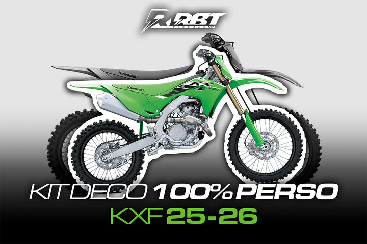 Kit déco motocross 100 % perso Kawasaki KXF 2025-2026 – RBT Visuals