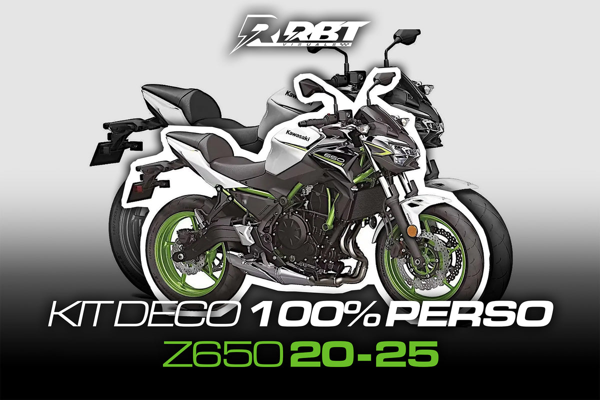 Kit déco 100 % perso Kawasaki Z650 2020-2025 – RBT Visuals