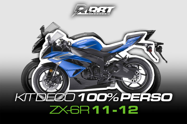Kit déco 100 % perso Kawasaki ZX-6R 2011-2012 – RBT Visuals