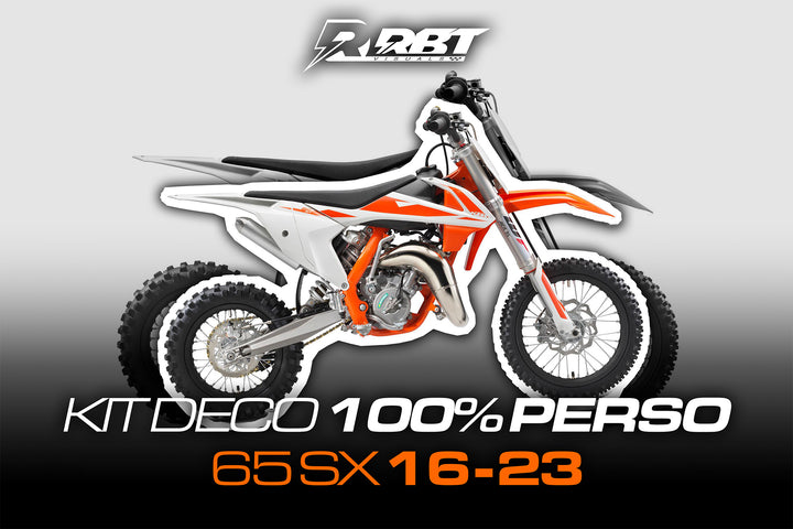 Kit déco motocross 100 % perso KTM 65 SX 2016-2023 – RBT Visuals
