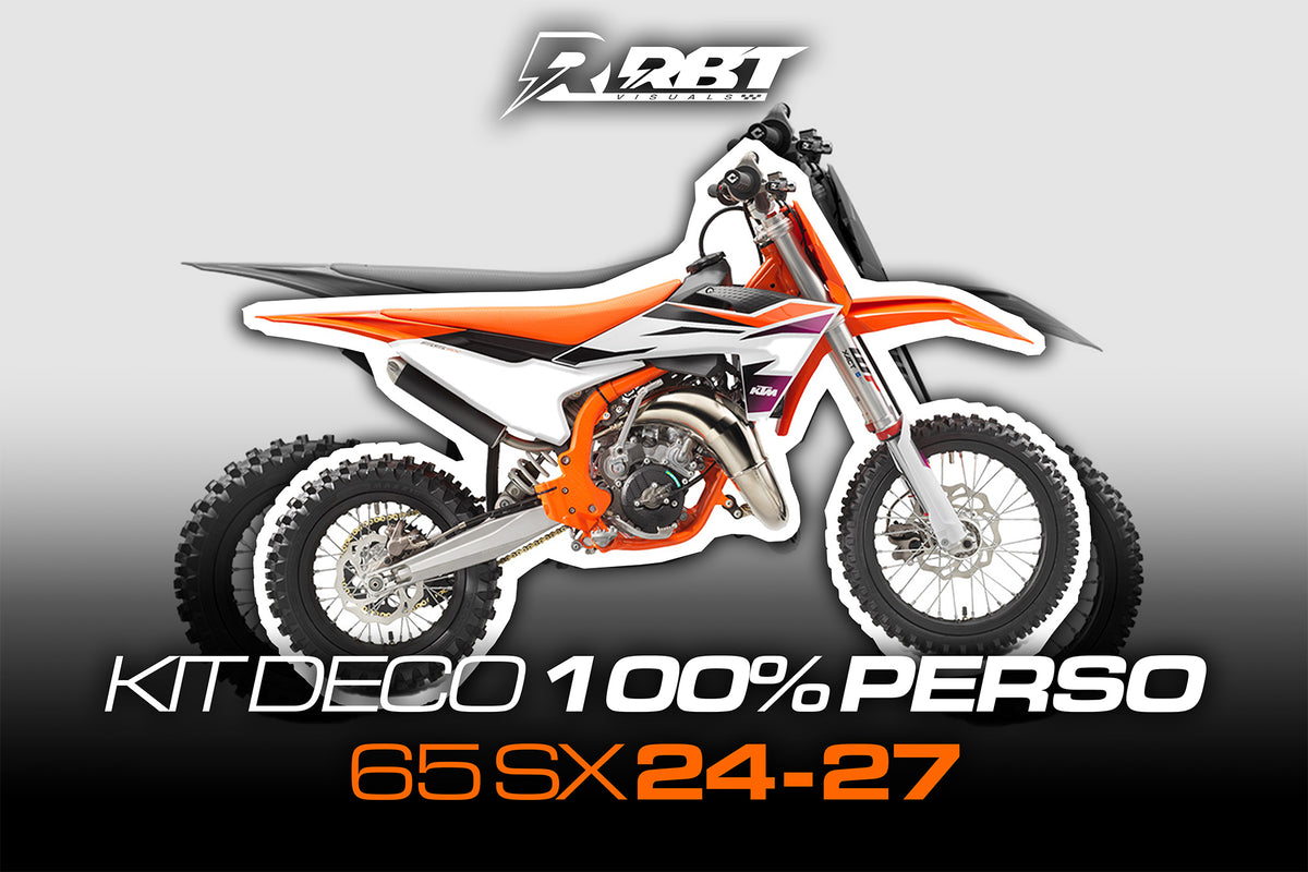 Kit déco motocross 100 % perso KTM 65 SX 2024-2027 – RBT Visuals