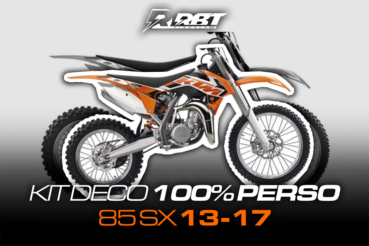 Kit déco motocross 100 % perso KTM 85 SX 2013-2017 – RBT Visuals