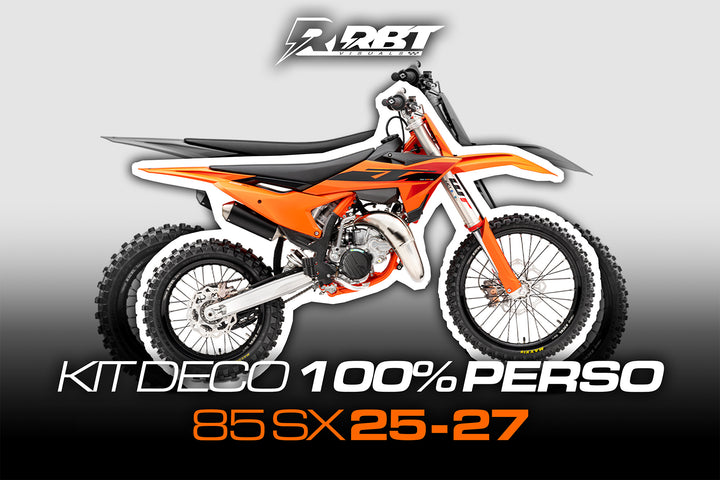 Kit déco motocross 100 % perso KTM 85 SX 2025-2027 – RBT Visuals