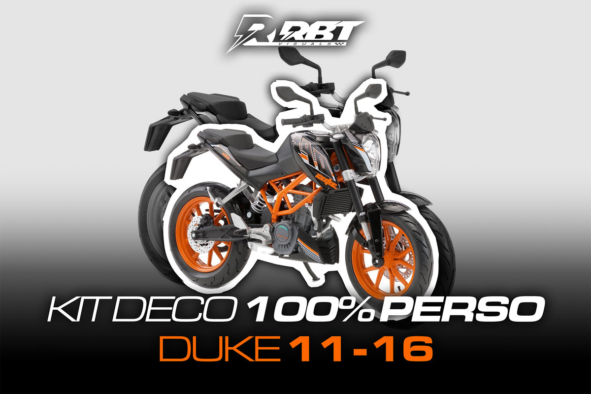 Kit déco 100 % perso KTM Duke 2011-2016 – RBT Visuals