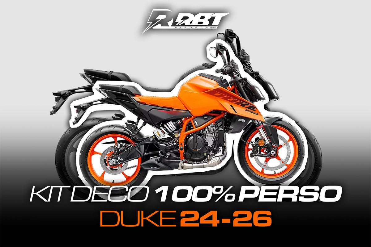 Kit déco 100 % perso KTM Duke 2024-2026 – RBT Visuals