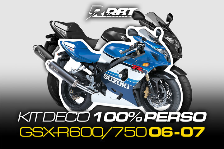 Kit déco 100 % perso Suzuki GSX-R600/750 2006-2007 – RBT Visuals