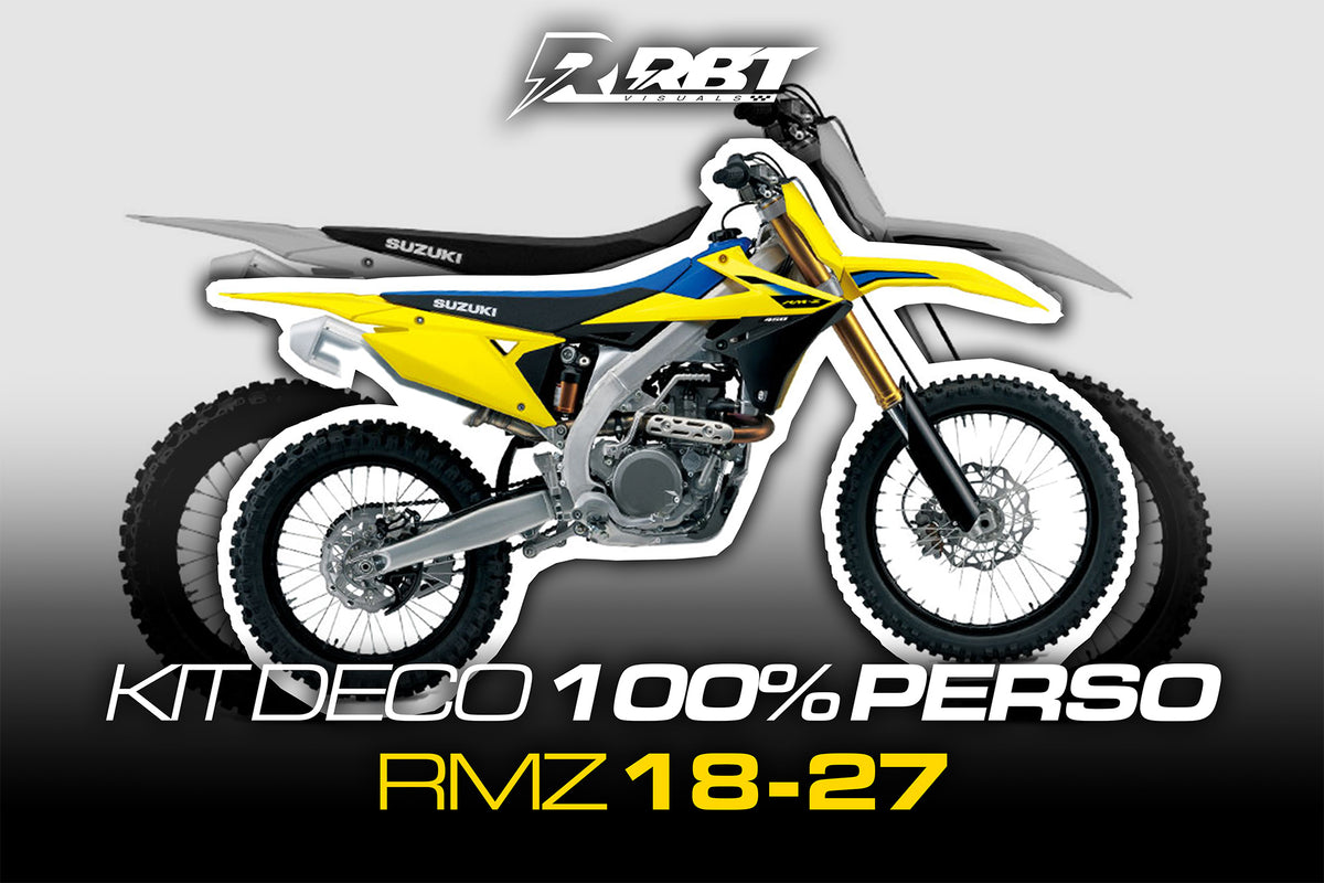 Kit déco motocross 100 % perso Suzuki RMZ 2018-2027 – RBT Visuals