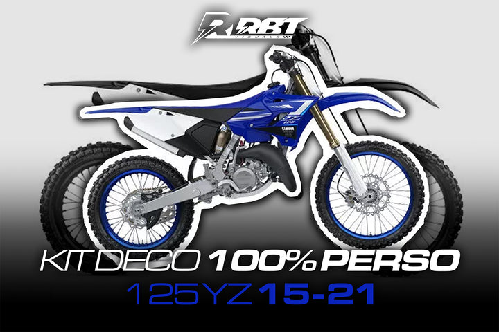 Kit déco motocross 100 % perso Yamaha YZ 125 2015-2021 – RBT Visuals