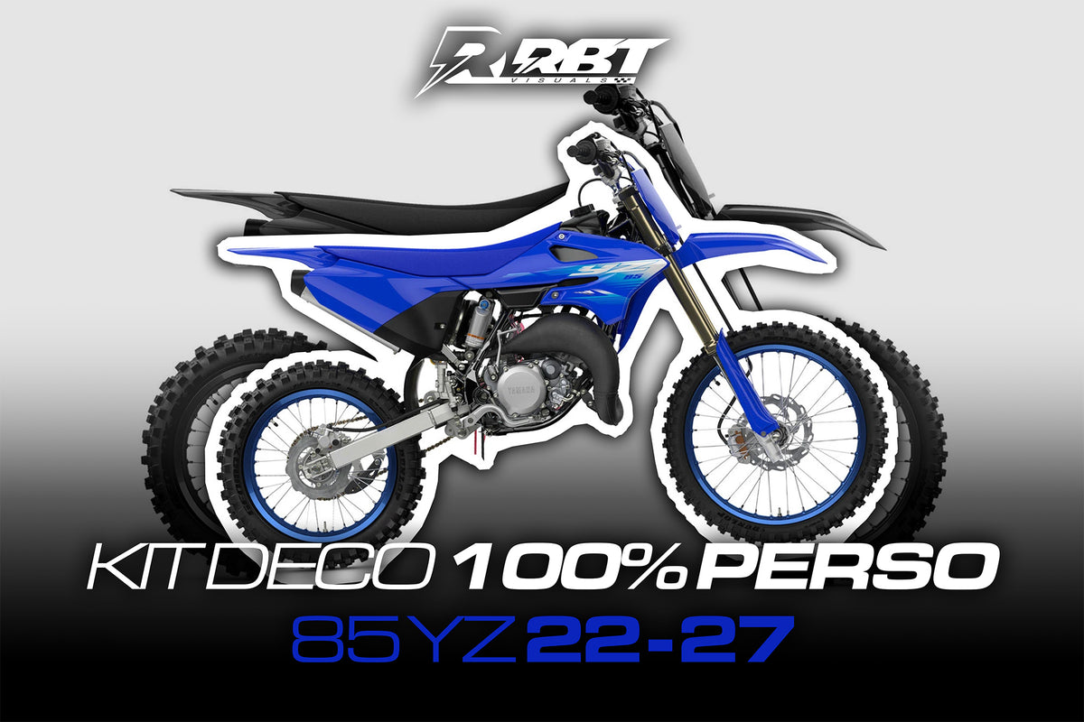 Kit déco motocross 100 % perso Yamaha YZ 85 2022-2027 – RBT Visuals