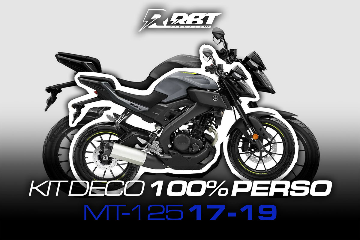 Kit déco 100 % perso Yamaha MT-125 2017-2019 – RBT Visuals