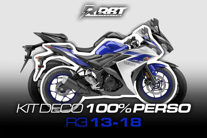 Kit déco 100 % perso Yamaha R3 2013-2018 – RBT Visuals