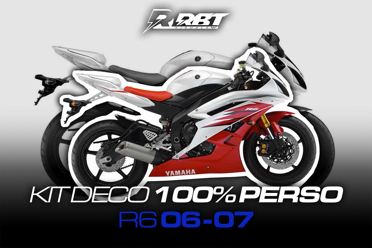 Kit déco 100 % perso Yamaha R6 2006-2007 – RBT Visuals