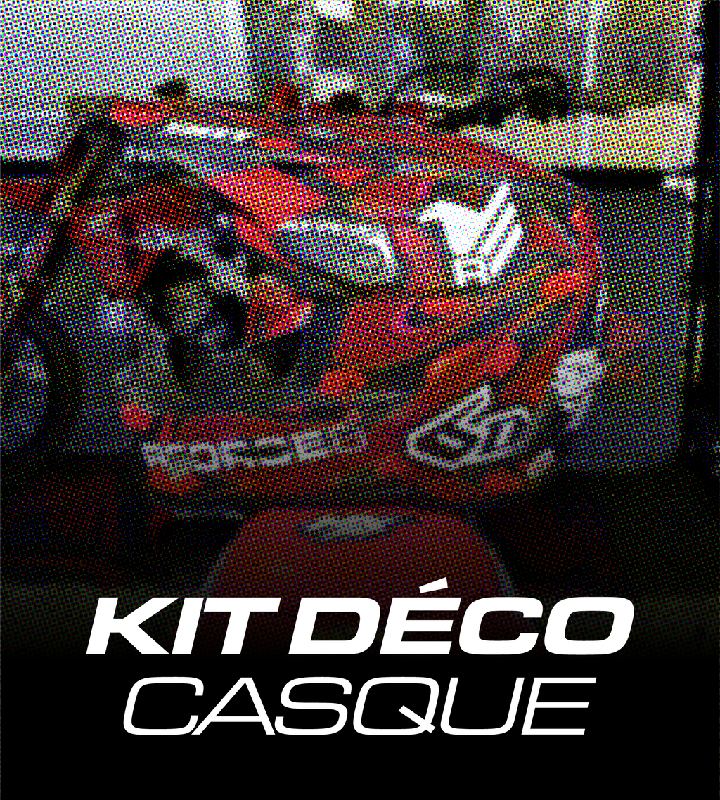 Kit déco casque motocross 100% personnalisé RBT Visuals