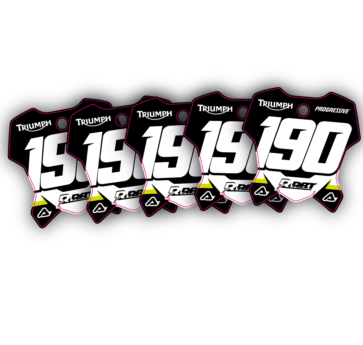Mini plaques décoratives moto cross RBT Visuals