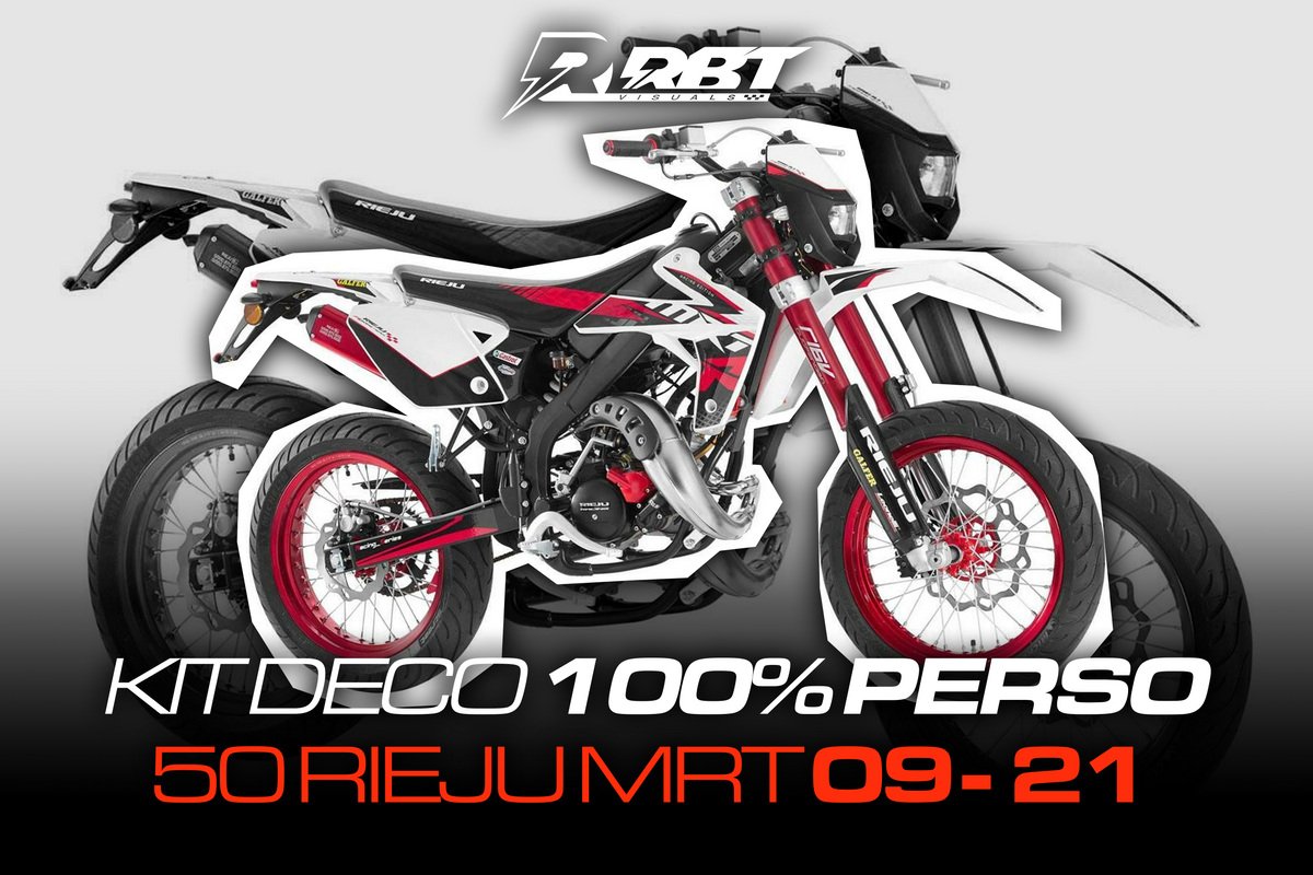 Kit déco 50cc Rieju MRT 09-21 100% perso RBT Visuals