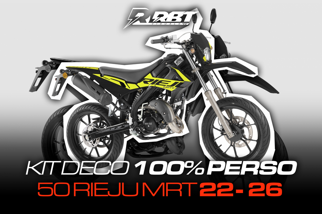 Kit déco 50cc Rieju MRT 22-26 100% perso RBT Visuals