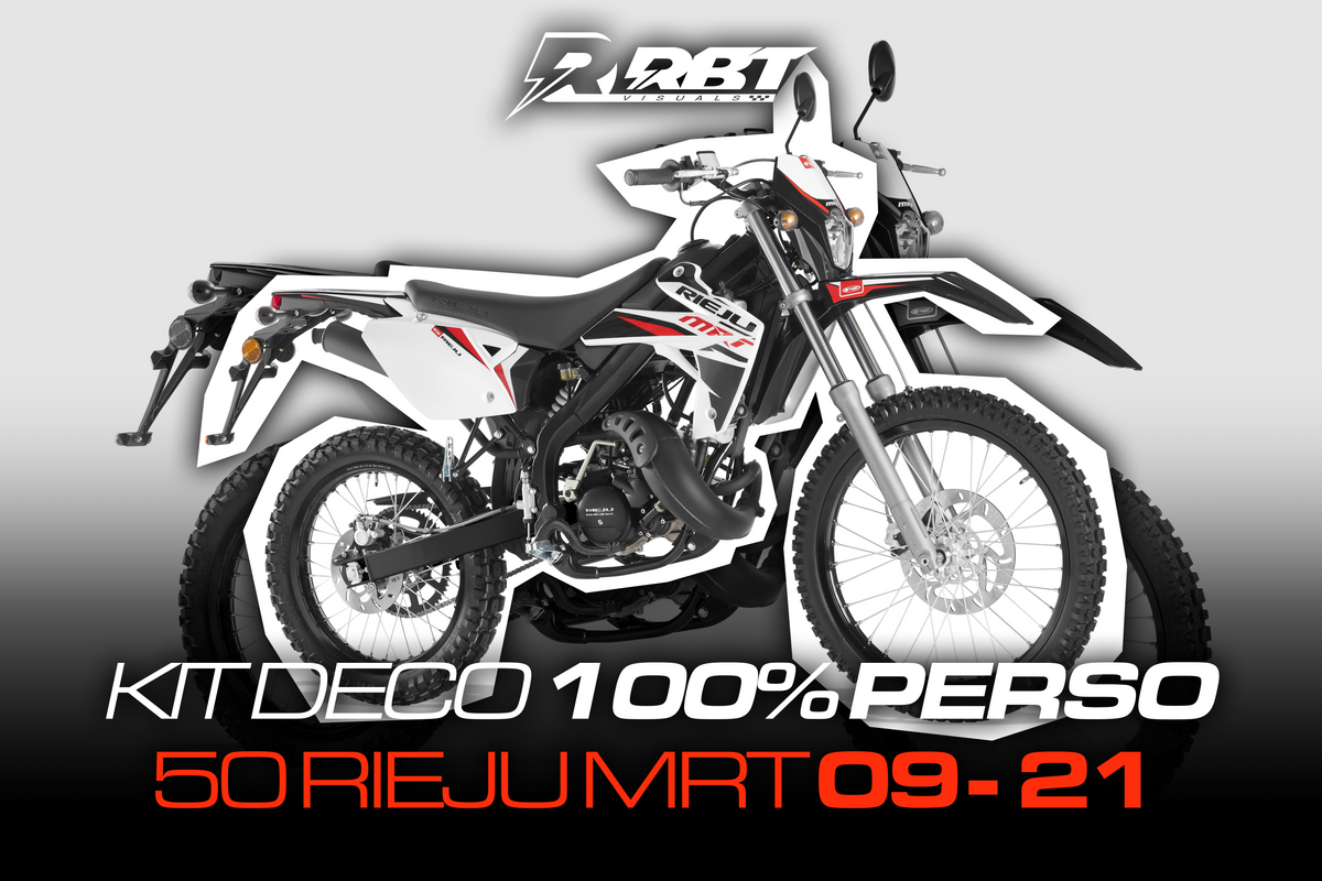 Exemple de rendu kit déco 50cc Rieju MRT 09-21 RBT Visuals