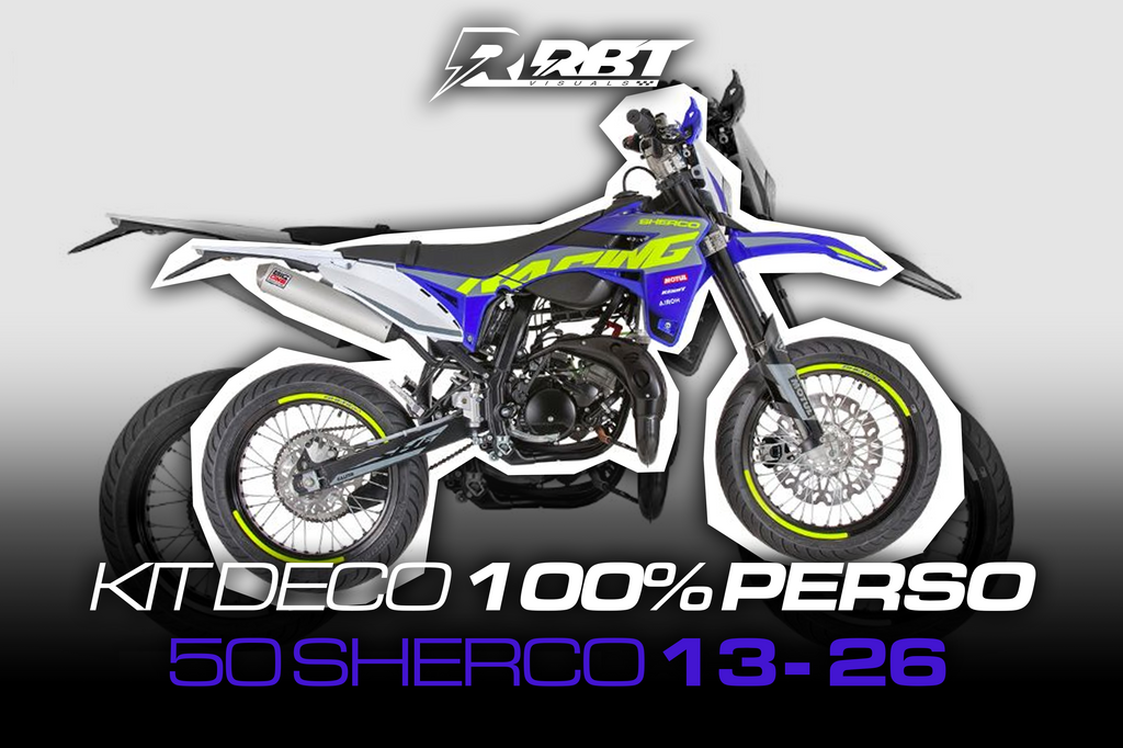 Kit déco 50cc Sherco 13-26 100% perso RBT Visuals
