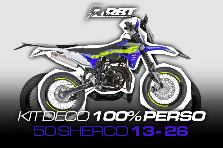 Kit déco 50cc Sherco 13-26 100% perso RBT Visuals