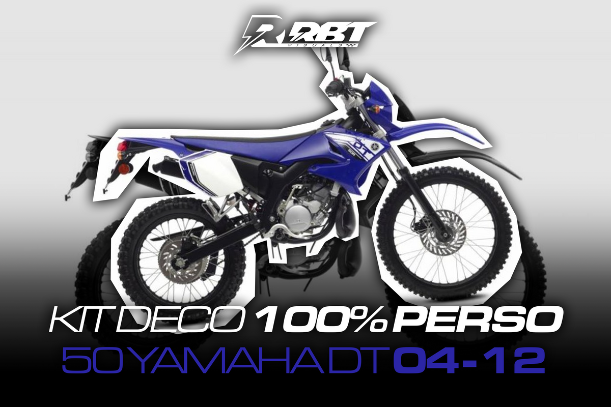 Exemple de rendu kit déco 50cc Yamaha DT 04-12 RBT Visuals